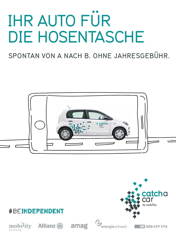 Carch a Car - Konzeption - Strategie - Storytelling - Beratung - Social Media - Leitidee - Kampagnen - Workshops - Online-Marketing - Kreation - Websites - Keyvisuals - Corporate Designs - Bildwelten - Logos - Broschüren - Display Ads - Geschäftspapiere - Flyer - Microsites - Inserate - Plakate- Blogs - Text - Umsetzung - Mediaplanung - Druckvorstufe - Mediaschaltung - Beratung - Lieferanten-Management - Controlling - Reporting - Da sein, wo die Zielgruppe ist - Maximal Partnerschaftlich - Maximal Digital - Maximal Effizient - One-Stop-Shop